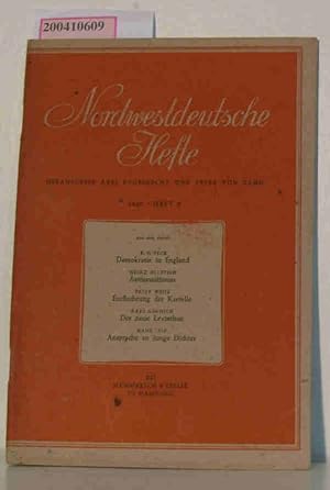 Imagen del vendedor de Nordwestdeutsche Hefte, Heft 7/1947, Juli 1947 a la venta por ralfs-buecherkiste