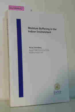 Bild des Verkufers fr Moisture Buffering in the Indoor Environment (Dissertation) zum Verkauf von ralfs-buecherkiste