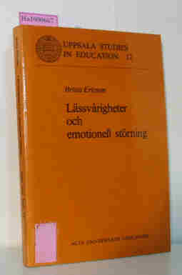 Seller image for Lssvarigheter och emotionell strning - Uppsala Studies in Education 12 Lesedauer und emotionale Strung for sale by ralfs-buecherkiste