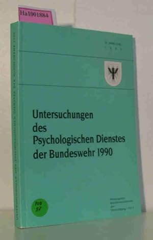 Seller image for Untersuchungen des psychologischen Dienstes der Bundeswehr 1990 25. Jahrgang for sale by ralfs-buecherkiste