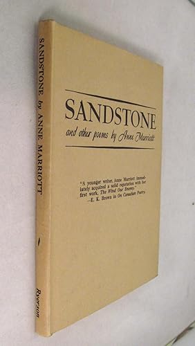 Seller image for Sandstone and Other Poems for sale by Renaissance Books