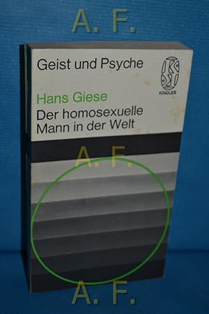 Immagine del venditore per Der homosexuelle Mann in der Welt. Kindler-Taschenbcher 2083 : Geist u. Psyche venduto da Antiquarische Fundgrube e.U.