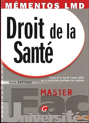 Image du vendeur pour DROIT DE LA SANT mis en vente par La Memoire du Droit