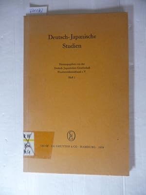 Imagen del vendedor de Deutsch-japanische Studien. Heft 1. a la venta por Gebrauchtbcherlogistik  H.J. Lauterbach