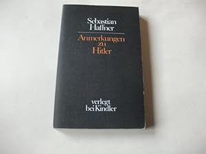 Seller image for Anmerkungen zu Hitler. for sale by Ottmar Mller