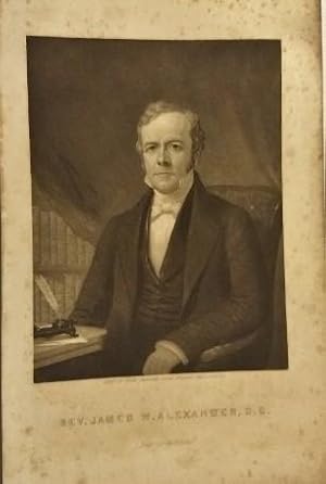 Imagen del vendedor de REV. JAMES W. ALEXANDER, D. D. [Steel Engraving Portrait] a la venta por Antiquarian Bookshop