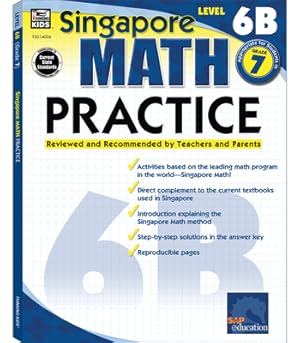 Imagen del vendedor de Singapore Math Practice Level 6B, Grade 7 (Paperback or Softback) a la venta por BargainBookStores