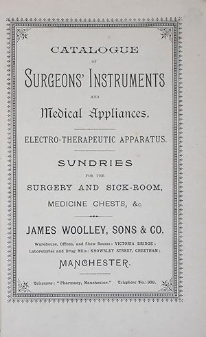 Catalogue of Surgeons' Instruments and Medical Appliances. Electro-Theraputic Apparatus. Sundries...