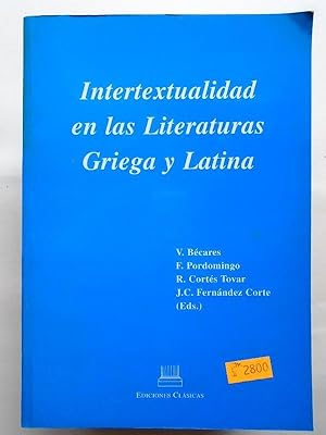 Seller image for Intertextualidad en las Literaturas Griega y Latina. for sale by Carmichael Alonso Libros