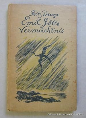 Imagen del vendedor de Emil Gtts Vermchtnis. Konstanz, Reu & Itta, (1917). Kl.-8vo. Mit fotografischem Titelbild. 87 S., 4 Bl. Illustrierter Or.-Pp. (Kasia von Szadurska); leicht gebrunt, Rcken etwas strker u. gering beschabt. (Die Zeitbcher, 77). - Papier gebrunt. a la venta por Jrgen Patzer