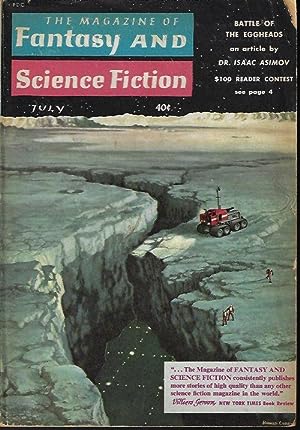 Imagen del vendedor de The Magazine of FANTASY AND SCIENCE FICTION (F&SF): July 1959 a la venta por Books from the Crypt