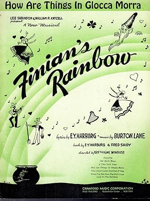 Imagen del vendedor de How are Things in Glocca Morra)".from the Musical play, Finian's Rainbow (Sheet Music) a la venta por Dorley House Books, Inc.