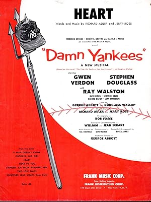 Seller image for Heart".from the Broadway Play, Damn Yankees(Sheet Music) for sale by Dorley House Books, Inc.