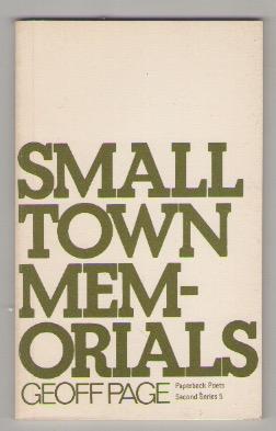 Seller image for PAPERBACK POETS SECOND SERIES 5. SMALL TOWN MEMORIALS for sale by Claras