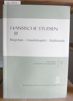 Seller image for Brgertum, Handelskapital, Stdtebnde. for sale by Versandantiquariat Trffelschwein