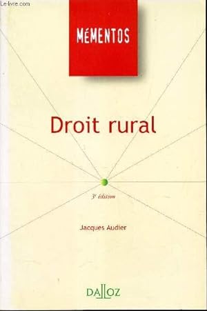 Seller image for DROIT RURAL. for sale by Le-Livre