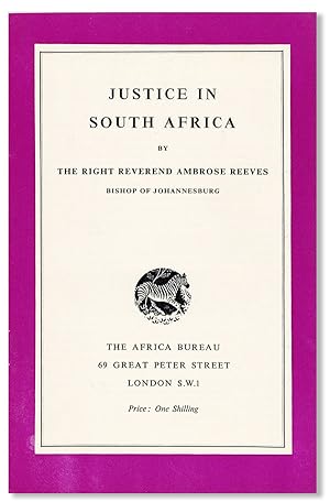 Imagen del vendedor de Justice in South Africa a la venta por Lorne Bair Rare Books, ABAA