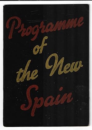 Programme of the New Spain (Falange)