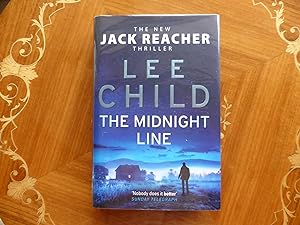 Seller image for The Midnight Line: A Jack Reacher Crime Novel: MINT SIGNED LINED & PUBLICATION DAY DATED FIRST EDITION with ORIGINAL EXCLUSIVE MIDNIGHT BLUE STAINED PAGE EDGES for sale by Welcombe Books