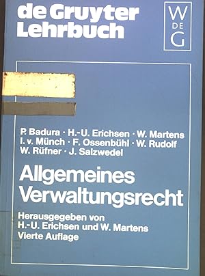 Immagine del venditore per Allgemeines Verwaltungsrecht. venduto da books4less (Versandantiquariat Petra Gros GmbH & Co. KG)