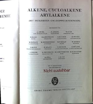 Alkene, Cycloalkene, Arylalkene : (mit isolierten C=C-Doppelbindungen) Methoden der organischen C...