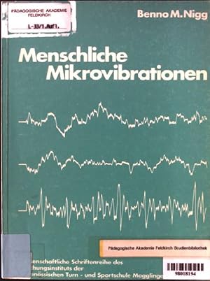 Seller image for Menschliche Mikrovibrationen : Darst. e. neuen Messmethode ; Standardisierung u. Anwendung in Normal- u. Belastungssituationen. Wissenschaftliche Schriftenreihe des Forschungsinstituts der Eidgenssischen Turn- und Sportschule Magglingen ; Nr. 9 for sale by books4less (Versandantiquariat Petra Gros GmbH & Co. KG)