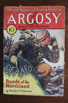 Bild des Verkufers fr ARGOSY (Pulp Magazine). February 28 / 1931; -- Volume 219 #2 Bonds of the Northland by Robert E. Pinkerton; zum Verkauf von Comic World