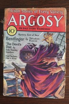 Seller image for ARGOSY (Pulp Magazine). May 23 / 1931; -- Volume 221 #2 Bentfinger by Theodore Roscoe;// Jan of the Jungle by Otis Adelbert Kline; The Devil's Due by Erle Stanley Gardner; for sale by Comic World