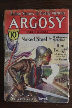 Imagen del vendedor de ARGOSY (Pulp Magazine). September 12 / 1931; -- Volume 223 #6 Naked Steel by Malcolm Wheeler-Nicholson; a la venta por Comic World