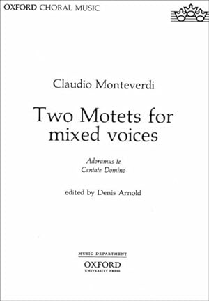 Image du vendeur pour Two Motets for Mixed Voices mis en vente par GreatBookPrices