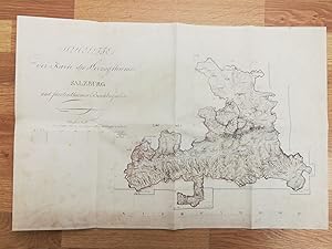 Karte von Salzburg und Berchtesgaden, 1807 / 'Squelette der Karte des Herzogthumes Salzburg und F...