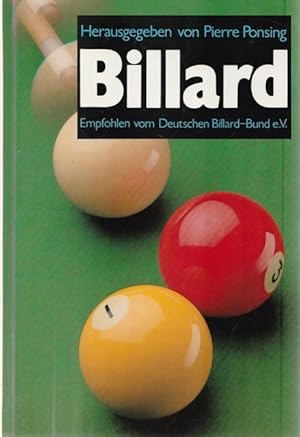 Seller image for Billard. Empfohlen vom Deutschen Billard-Bund e.V. for sale by Ant. Abrechnungs- und Forstservice ISHGW