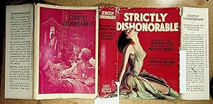 Imagen del vendedor de STRICTLY DISHONORABLE novelized by Joseph Weil from the famous stage play by Preston Sturges . with scenes from the photoplay a la venta por Quiet Friends  IOBA