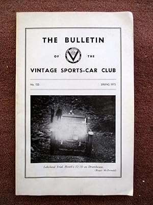 The Bulletin of the Vintage Sports-Car Club, Spring 1975. No. 125