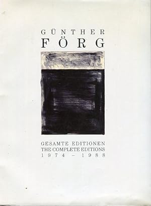 Bild des Verkufers fr GNTHER FRG - Gesamte Editionen - The Complete Editions 1974-1988 zum Verkauf von Versandantiquariat Brigitte Schulz