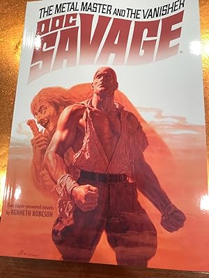 DOC SAVAGE #28 THE METAL MASTER and THE VANISHERBAMA cover
