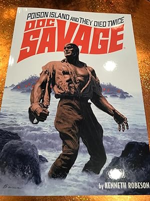 DOC SAVAGE #39 POISON ISLAND and THEY DIED TWICEBAMA cover