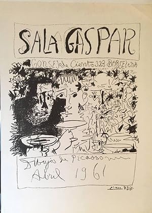 Zeichnungen von Picasso. Plakat und Katalog zur Ausstellung in der Sala Gaspar, Barcelona, April ...