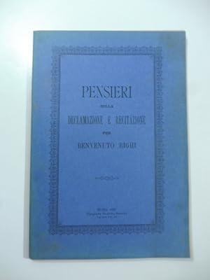 Pensieri sulla declamazione e recitazione