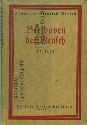 Imagen del vendedor de Beethoven als Mensch. Skizzen. a la venta por Antiquariat Weinek