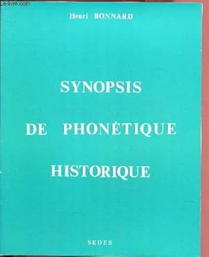 Bild des Verkufers fr SYNOPSIS DE PHONETIQUE HISTORIQUE zum Verkauf von Le-Livre