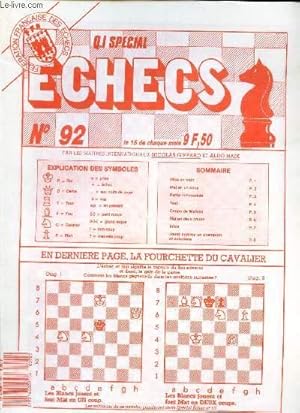 Image du vendeur pour Q.I. SPECIAL ECHECS - N 92. mis en vente par Le-Livre