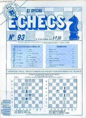 Image du vendeur pour Q.I. SPECIAL ECHECS - N 93. mis en vente par Le-Livre