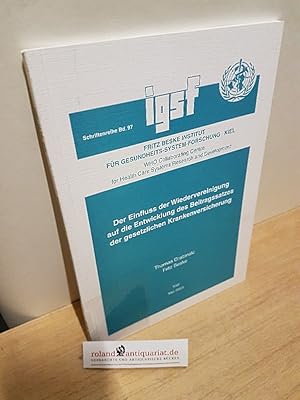 Seller image for Der Einfluss der Wiedervereinigung auf die Entwicklung des Beitragssatzes der gesetzlichen Krankenversicherung / Thomas Drabinski ; Fritz Beske. IGSF, Fritz-Beske-Institut fr Gesundheits-System-Forschung, Kiel / Fritz-Beske-Institut fr Gesundheits-System-Forschung: Schriftenreihe ; Bd. 97 for sale by Roland Antiquariat UG haftungsbeschrnkt