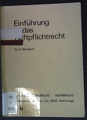 Immagine del venditore per Einfhrung in das Haftpflichtrecht; venduto da books4less (Versandantiquariat Petra Gros GmbH & Co. KG)