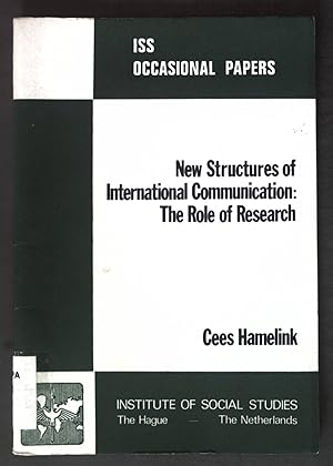 Bild des Verkufers fr New Structures of International Communication: the role of Research; ISS Occasional Papers, zum Verkauf von books4less (Versandantiquariat Petra Gros GmbH & Co. KG)