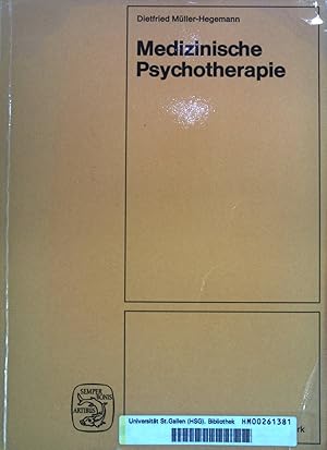 Bild des Verkufers fr Medizinische Psychotherapie. zum Verkauf von books4less (Versandantiquariat Petra Gros GmbH & Co. KG)