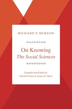Seller image for On Knowing - The Social Sciences for sale by GreatBookPrices