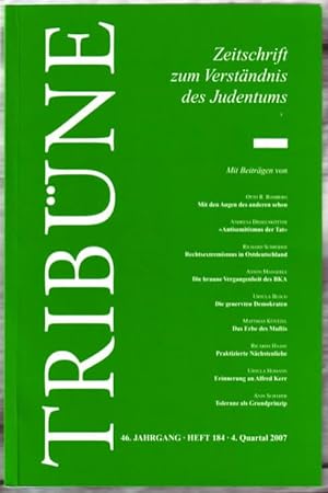 Tribüne : Zeitschrift zum Verständnis des Judentums. Herausgegeben von Elisabeth Reisch