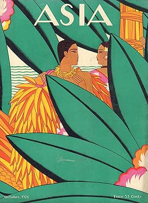 Asia Magazine. October 1926 - Cover Only